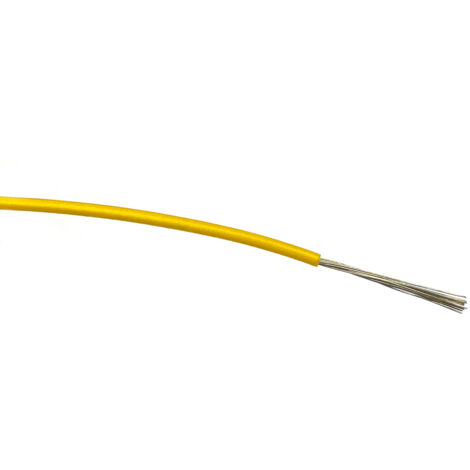 Fils de câblage RS PRO, 0.5mm², Jaune, 100m, 1 000 V c.a. ( Prix pour Bobine de 100 Mètres )