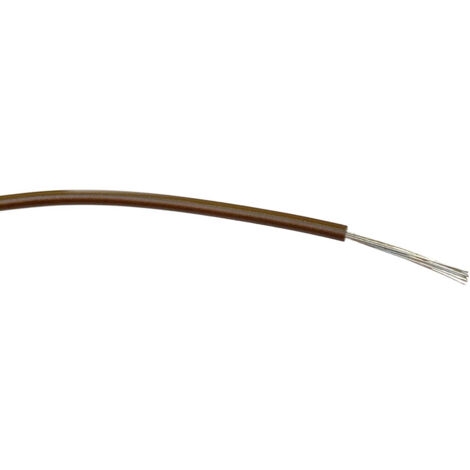 Fils de câblage RS PRO, 0.5mm², Marron, 100m, 1 000 V c.a. ( Prix pour Bobine de 100 Mètres )