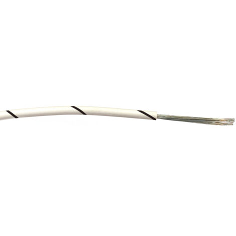 Fils de câblage RS PRO, 0.5mm², Noir/Blanc, 100m, 1 000 V c.a. ( Prix pour Bobine de 100 Mètres )