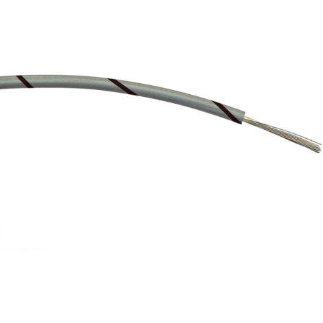 Fils de câblage RS PRO, 0.5mm², Noir/Gris, 100m, 1 000 V c.a. ( Prix pour Bobine de 100 Mètres )