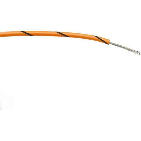 Fils de câblage RS PRO, 0.5mm², Noir/Orange, 100m, 1 000 V c.a. ( Prix pour Bobine de 100 Mètres )