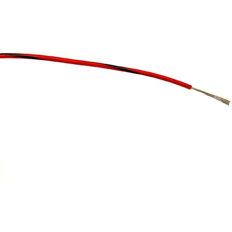 Fils de câblage RS PRO, 0.5mm², Noir/Rouge, 100m, 1 000 V c.a. ( Prix pour Bobine de 100 Mètres )