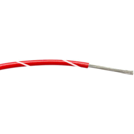 Fils de câblage RS PRO, 0.5mm², Rouge/Blanc, 100m, 1 000 V c.a. ( Prix pour Bobine de 100 Mètres )