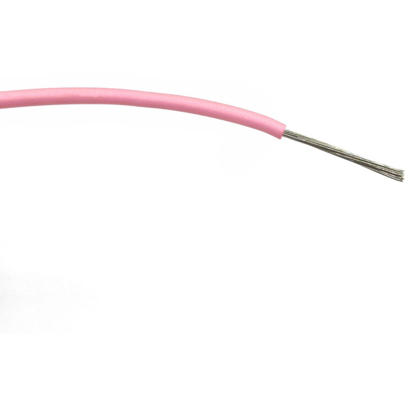 Fils de câblage Rs Pro 1 mm2, Rose, 100m, 1 000 v c.a. ( Prix pour Bobine de 100 Mètres )