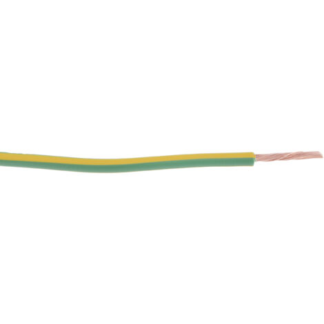 Fils de câblage RS PRO 2491X, 2,5 mm², Vert, Jaune, 100m, 300 V à 500 V ( Prix pour Bobine de 100 Mètres )