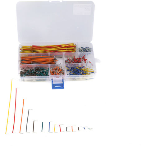 Fils de liaison en U multicolores - 560 pièces, idéal pour extensions de broches de circuits imprimés