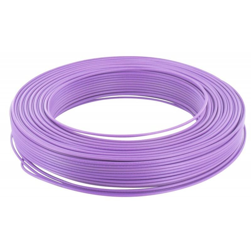 Fil rigide HO7 v-u 1,5mm² violet - 000905 (aaa)