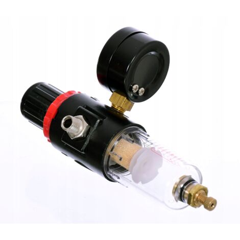 FILTER-ABLASS-LUFTREDUZIERER MIT MANOMETER FÜR PNEU-KOMPRESSOR