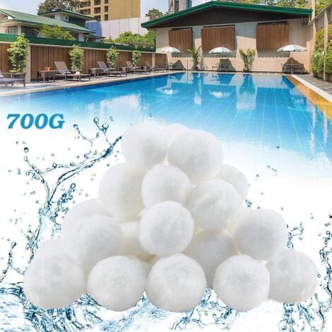 Filter balls 700 g replace 25 kg filter sand, filter balls for swimming pool, filter pump, aquarium sand filter. (700 g)