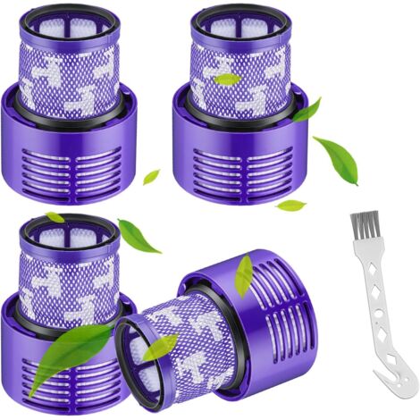 Filter für Dyson V10, 4er-Pack. Kompatible Filter für den Dyson V10 Cyclone Staubsauger. Ersatzteil. Kompatibel mit den Modellen V10 Cyclone, V10 Absolute und V10 Animal.