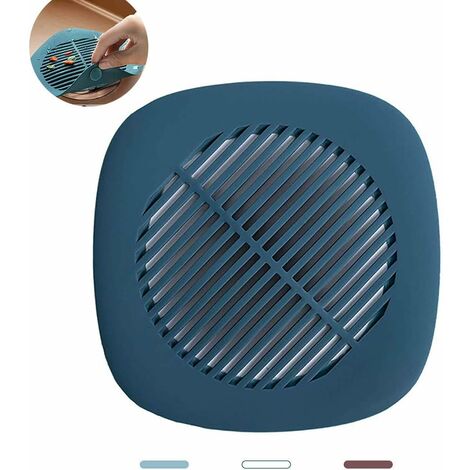 Shower Hair Catcher Wall Mounted Hair Catcher Reusable Shower Wall Hair  Collector Hair Stopper Hair Trap For Shower Drain Blue With Ears 