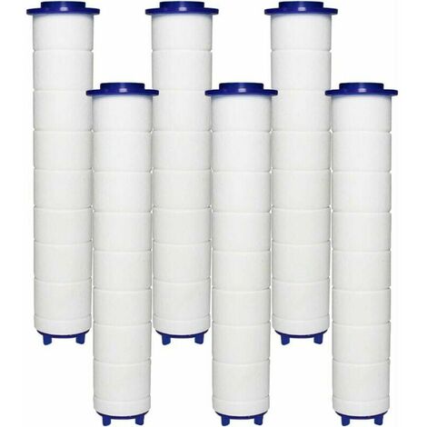 FILTER Shower Head 6 PP Cotton Filters, PP Cotton Filter Element for Hand Shower and Ion Filter, for Rain Shower Head