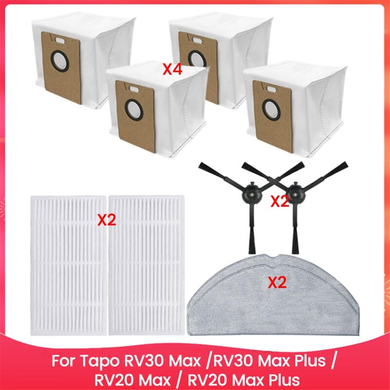 Image of Filter Staubbeutel Seitenbürste Wischtuch für RV30 Max /RV30