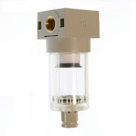 Filter-Wasserabscheider FWA 214, G 1/4 Wasserablass halbautomatisch Kunststoff