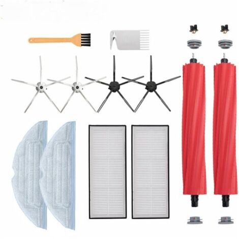 Filterbürsten-Reinigungstücher-Ersatzteilset für Xiaomi Stone S7 T7 T7S T7 Plus – 17-teiliges Set – 12-teiliges Set – Doppelwalzenbürste