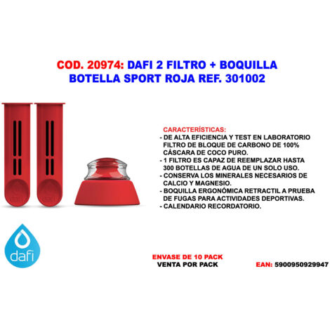 Filterflasche set2 masboquilla rojo