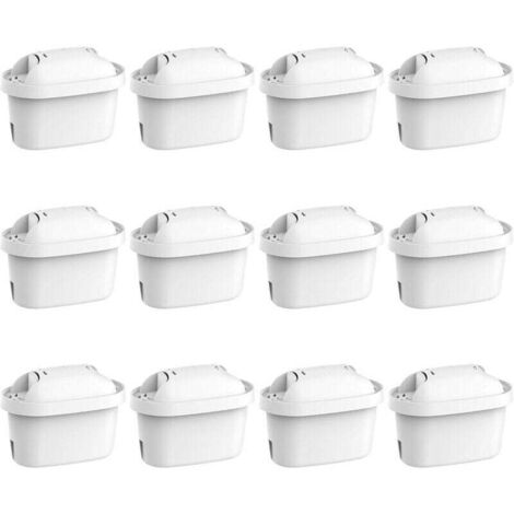 Filterkartusche für Kanne, 12er-Pack, Universal-Wasserfilter für Brita Maxtra Filterkanne/Wasserkocher