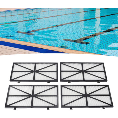 Filterkartusche für Poolroboter – Ultrafein – 4er-Pack – Kompatibel mit 9991425-R4 – PP/PET/Aktivkohle – 27,7 x 14,3 cm