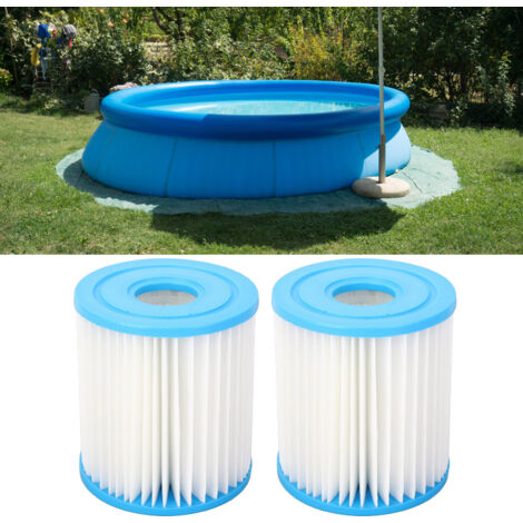 Filterkartusche für Schwimmbadpumpe Modell H 29007E – 2 nachfüllbare Kunststoffkartuschen für Hochleistungsfiltration