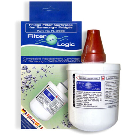 FilterLogic FL-293 Fridge Water Filter Compatible with Samsung DA29-00003F