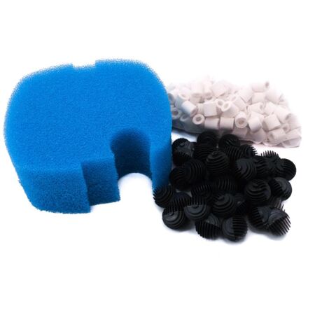 Filtermaterial Set Außenfilter HW 303 703 Bio Balls Keramik Ringe 2 Schwämme