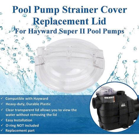 Filterpumpenabdeckung kompatibel mit SPX3100D Super II mit transparenter Acryldichtung
