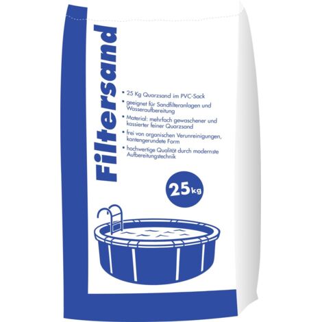 Filtersand 25 kg, 0,4 - 0,8 mm Körnung