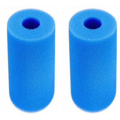 Filterschwamm Typ A, Pool-Filterschaum, wiederverwendbarer, waschbarer Poolfilter, Kartuschen-Schwammfilter, wiederverwendbarer Intex-Spa-Filter, 2 Stück