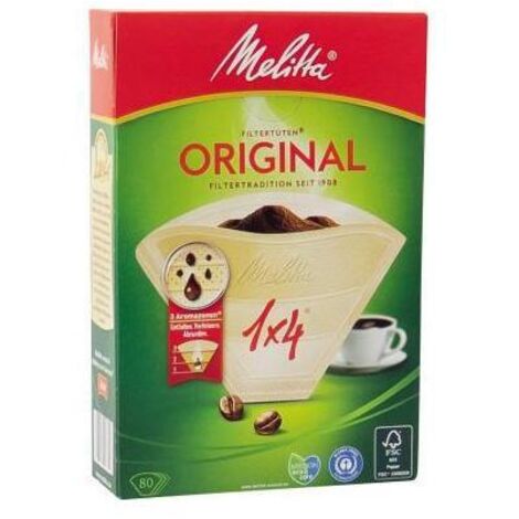 Filtertüten 1x4 braun 80er Pack