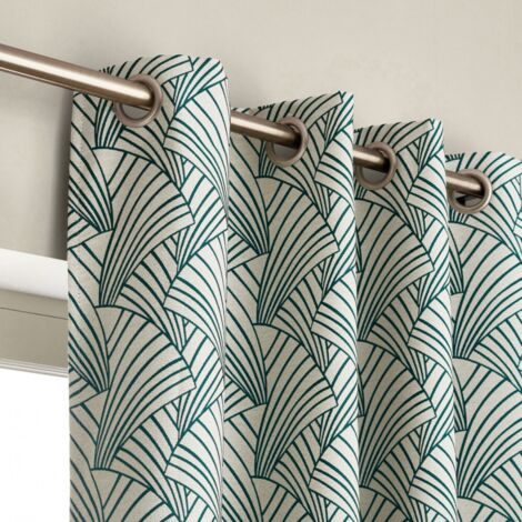 Filtervorhang, Ardeco grün L.135 x H.250 cm LINDER LINDER