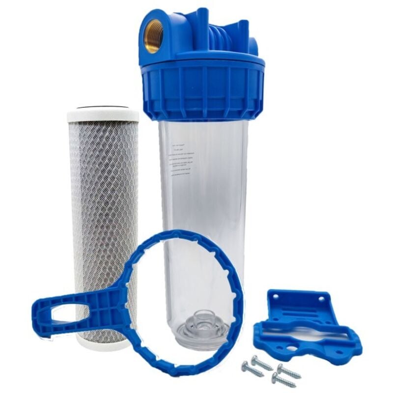Pompe&moteur - Porte Filtre à Eau 9'3/4 - 26/34m + Filtre 2 En 1 (charbon + 10µm)