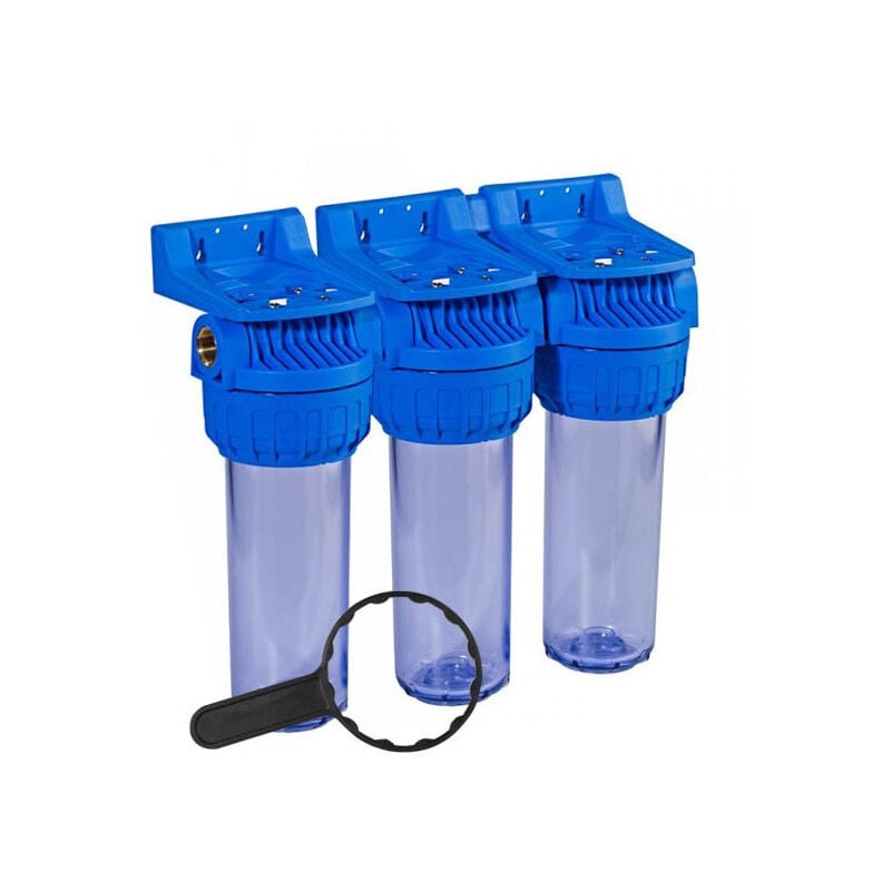 Orion - Filtre à eau 116 - Porte filtre Triplex 9 pouces 3/4 vide