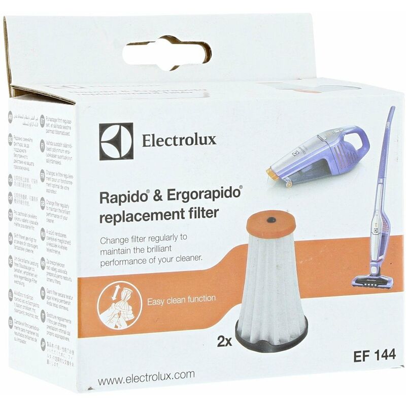 Electrolux - Lot de 2 filtres EF144 pour Aspirateur Ergorapido & Rapido 9001671529