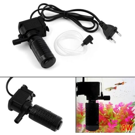 Filtre 3 en 1 - Non spécifié - Mini Aquarium - Noir - 200L/h - 2W
