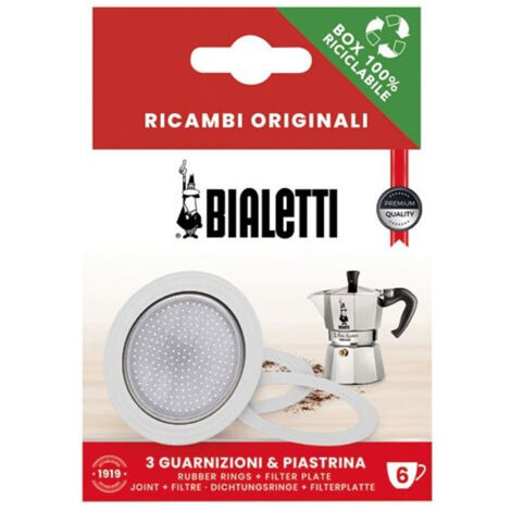 Filtre + 3 joints pour cafetière italienne 6 tasses - BIALETTI