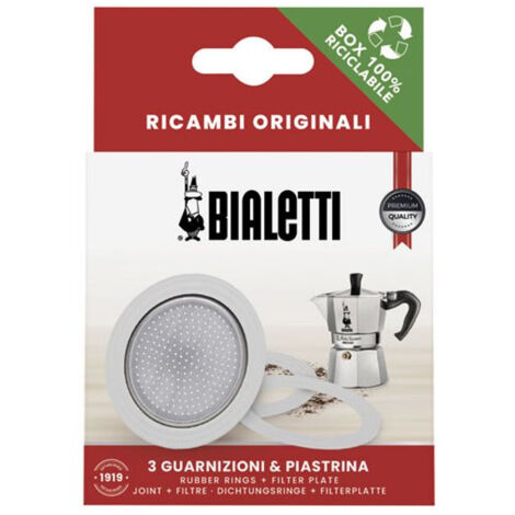 Filtre + 3 joints pour cafetières italiennes 1 tasse - BIALETTI