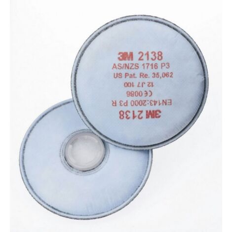 Filtre 3M 2138 P3 2 unités