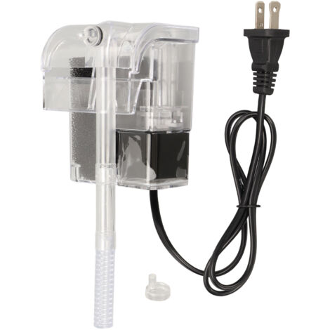 Filtre à accrocher pour aquarium – Silencieux, économe, multi-étapes – 110V – Matière plastique – Pour eau douce et marine