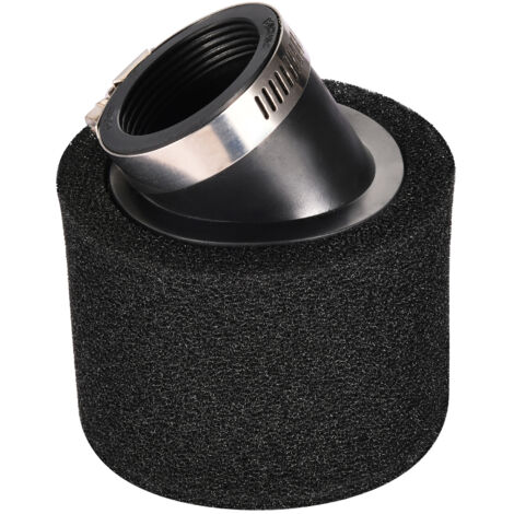 Filtre à air 42 mm - Noir - Moteur 4 temps incliné 50-125 cm3 pour quad/moto - Diamètre : 42 mm