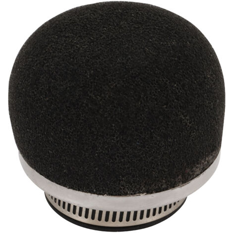 Filtre à air à tête de champignon coudée, diamètre d'entrée de 42 mm, éponge noire, hauteur totale 68 mm, diamètre 74 mm, filtre à air universel modifié pour moto.