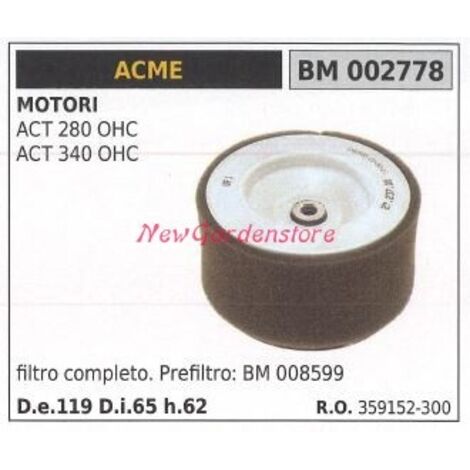 Filtre à air ACME moteur tondeuse ACT 280 OHC ACT 340 OHC 002778