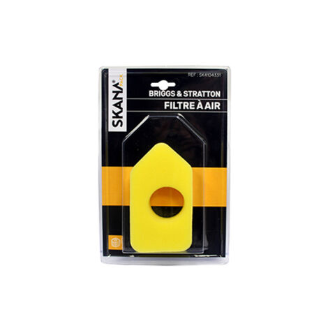 Filtre à Air Adaptable Pour Moteurs Briggs & Stratton 3,75 - 4 Ch à Axe Vertical. Longueur : 130 Mm Largeur : 73 Mm Hauteur : 32
