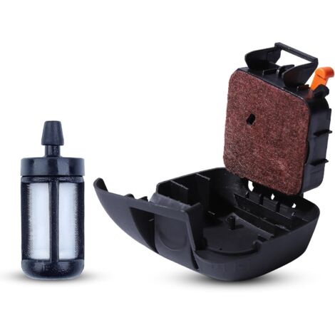 Filtre à Air avec Boîtier pour Stihl Débroussailleuse FS38 FS45 FS46 FS55 FC55 FC55DZ FC55Z HL45 HL45Z HL45DZ KM55 KM55C KM55R, Pièces de Rechange Coupe-Bordure Accessoire