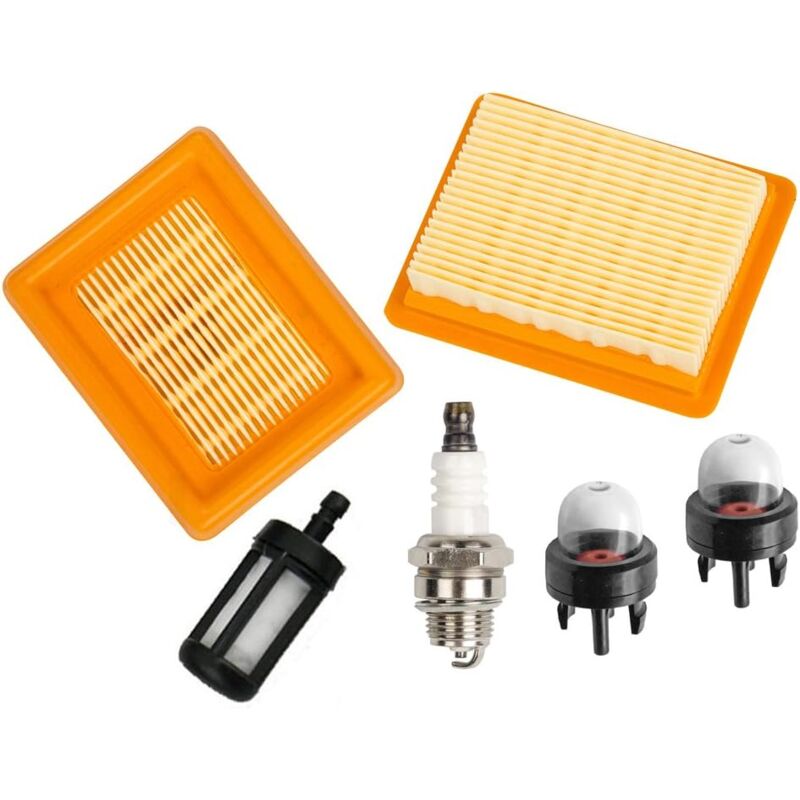 Choyclit - Filtre à air avec bougie d'allumage, filtre à carburant Compatible with débroussailleuse stihl FS120 FS200 FS250 FS300 FS350 FS400 FS450
