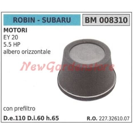 Filtre à air avec préfiltre ROBIN pour moteur de tondeuse EY 20 5.5 HP 008310