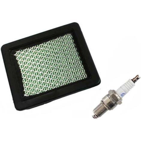 Filtre à air + Bougie d'allumage pour Tondeuse à Gazon GC135, GC160, GC190, GCV135, GCV160, GCV190, GX100, GXV57, GS160, GS190, GSV160, GSV190, F220, HRS216PDA, Ersetzt 17211-ZL8-000