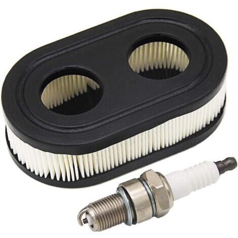 Filtre à air & Bougies d’allumage pour Moteurs Briggs & Stratton 550E 550EX Série Eco-Plus 575EX remplace Le 798339 798452 593260 093000er 09P0000 Moteur 4247 5432 5432K