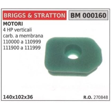 Filtre à air BRIGGS&STRATTON tondeuse 4HP verticale