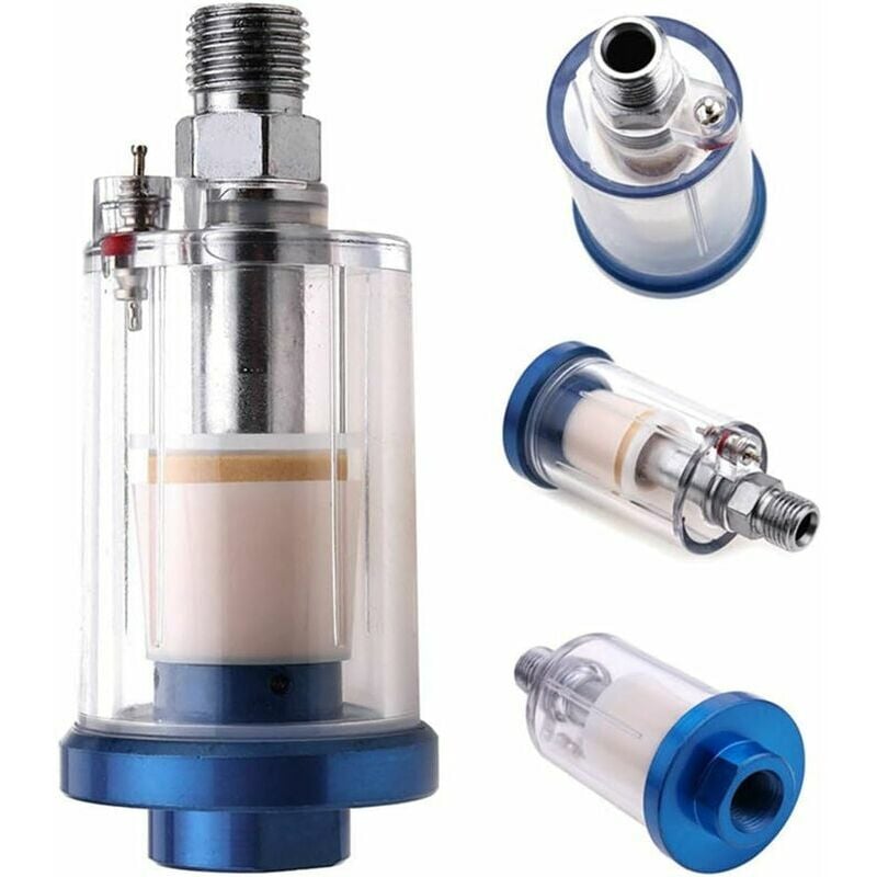 Filtre à air bsp Mini filtre à eau pour pistolet à peinture, compresseur d'air, outil pneumatique 1/4'