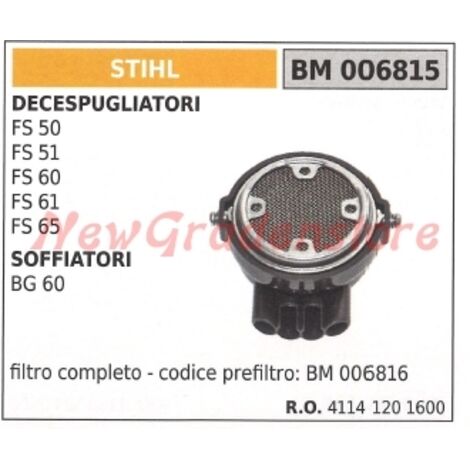 Filtre à air compatible STIHL pour débroussailleuse FS 50 51 60 61 65 41141201600
